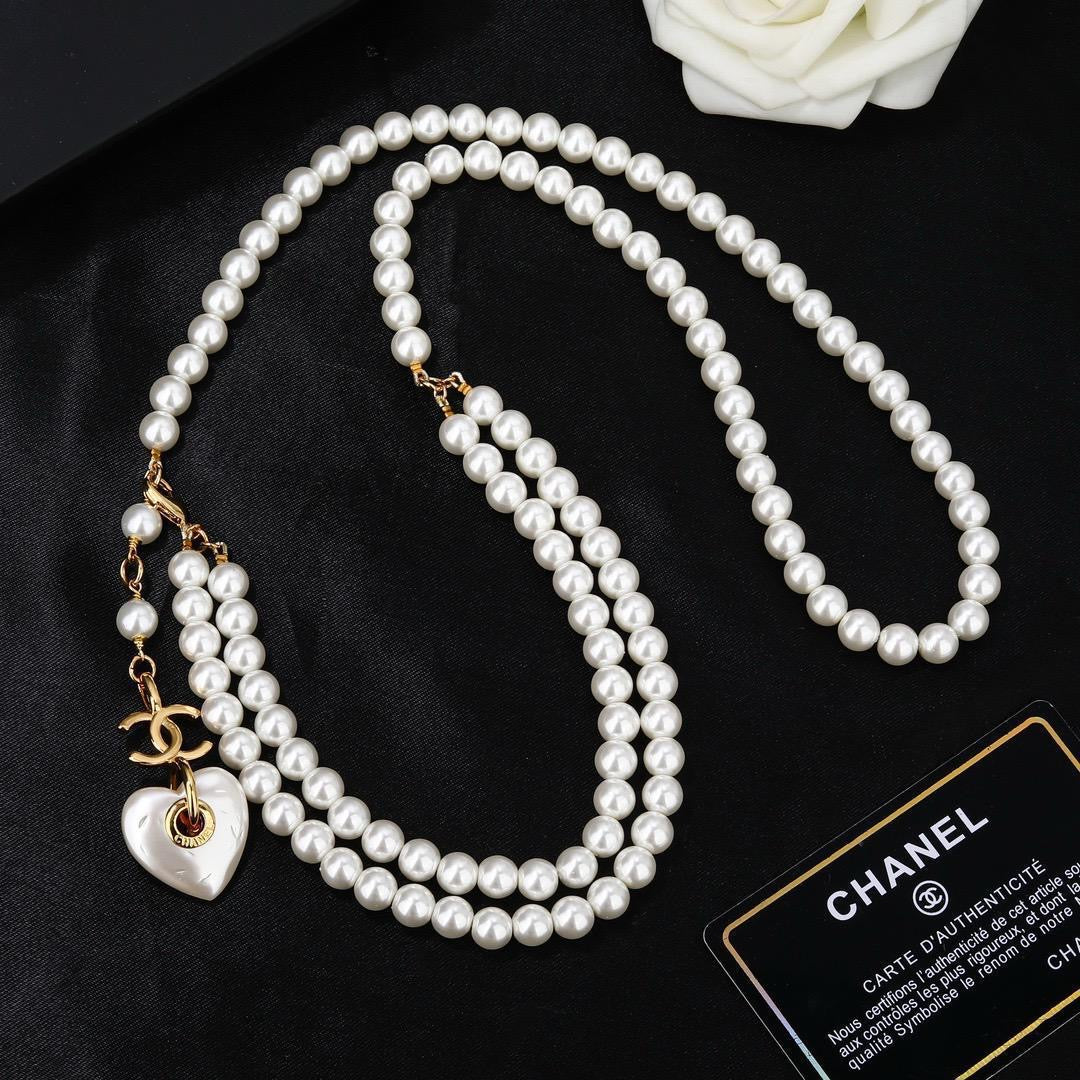 Chanel belt - pearl chain belt