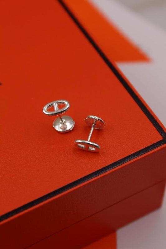 Hermes earring (real silver)