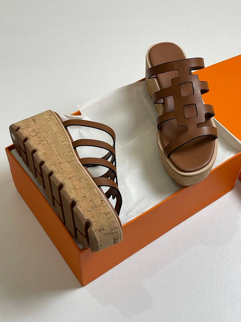 Hermes slippers - wedges