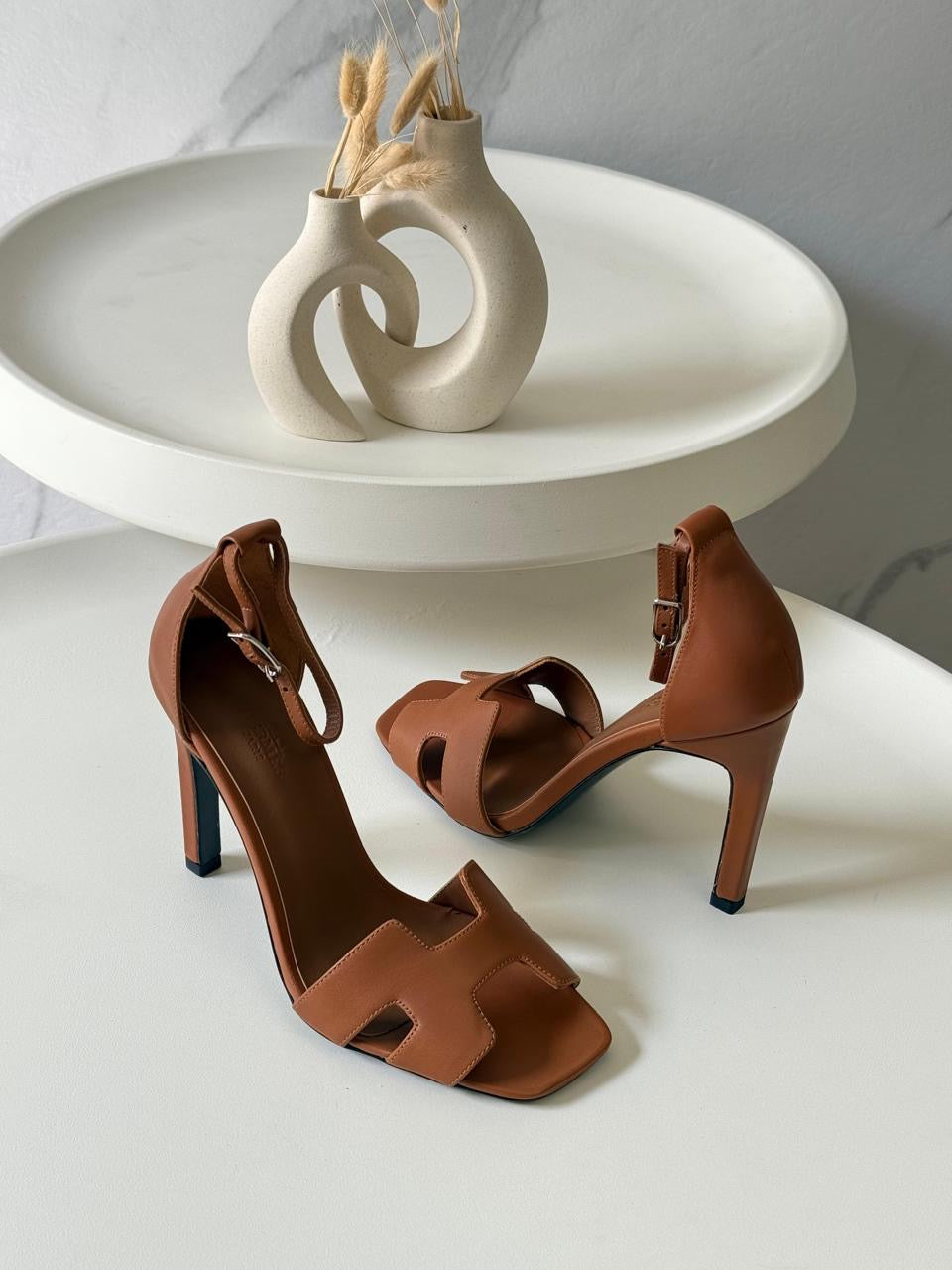 Hermes sandals heels (soft leather)
