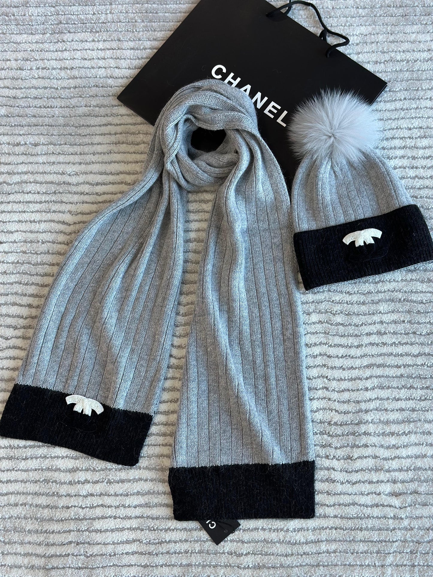 Chanel scarf & hat