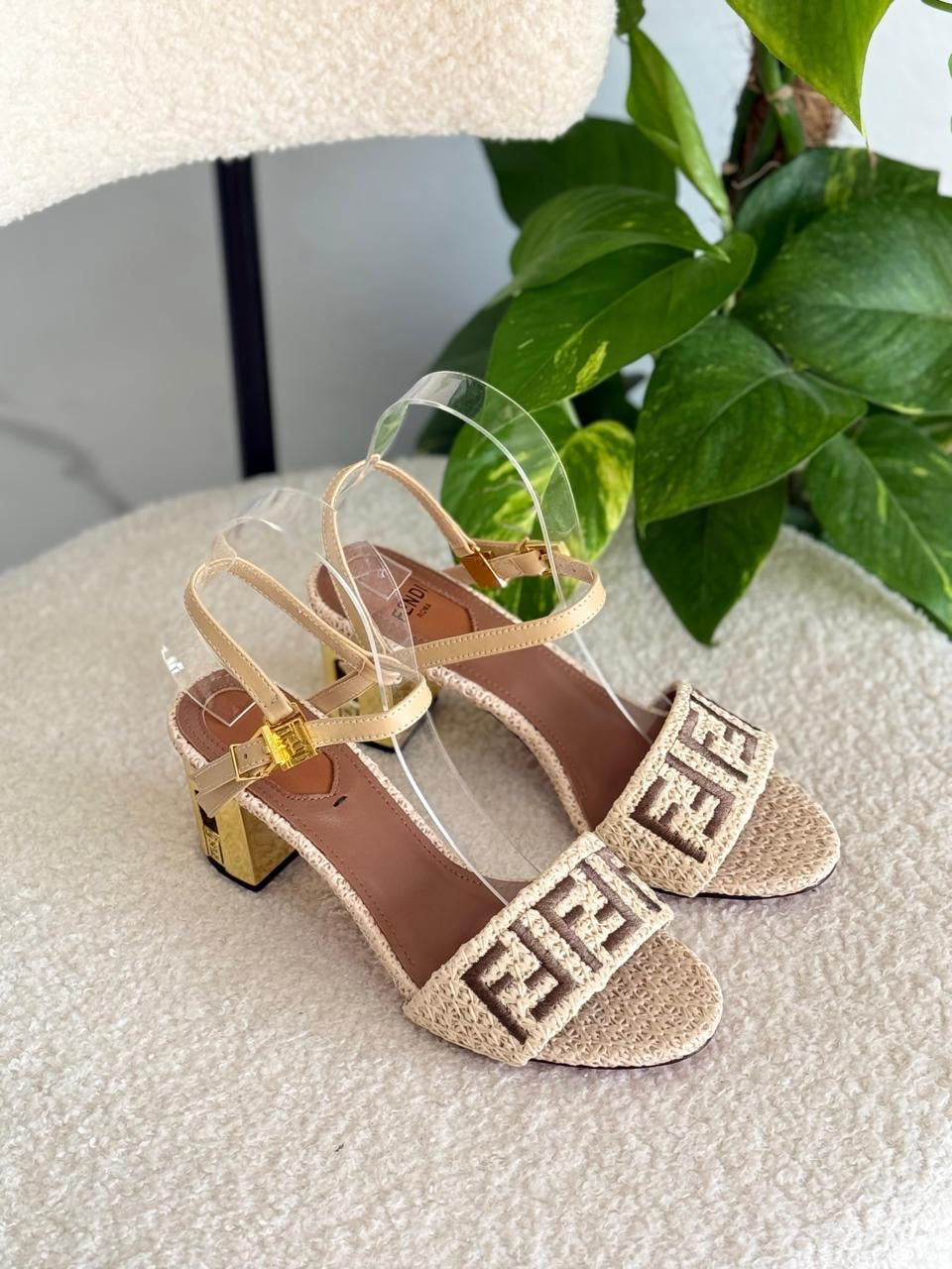 Fendi sandals heels