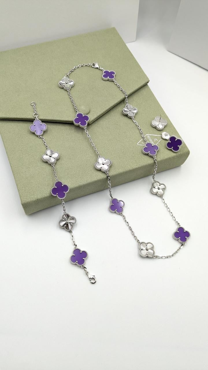 Van cleef jewelry set purple