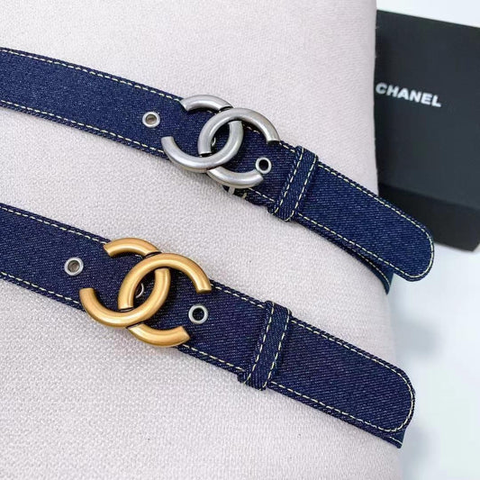 Chanel belt - blue