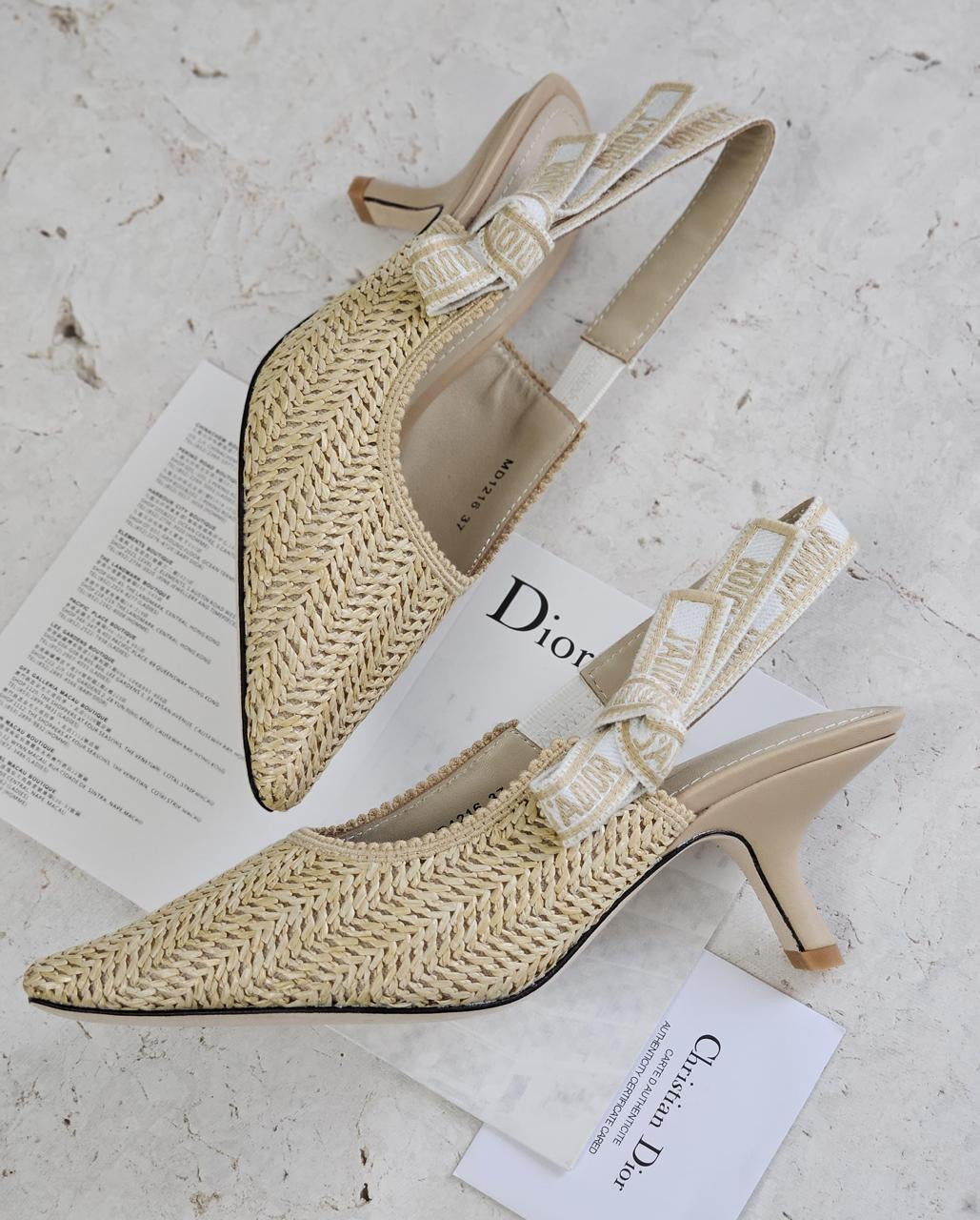 Dior heels beige