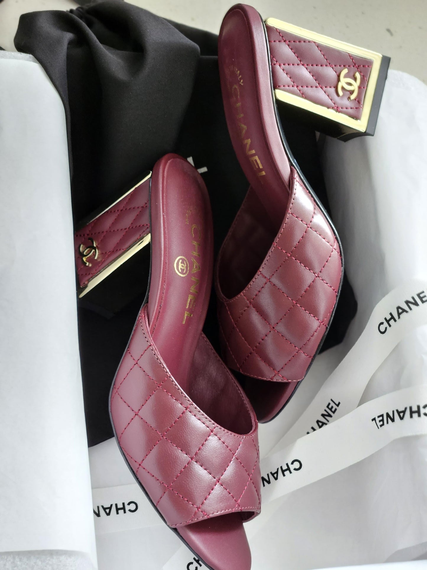 Chanel sandals heels