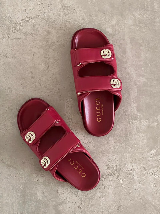 Gucci slippers red