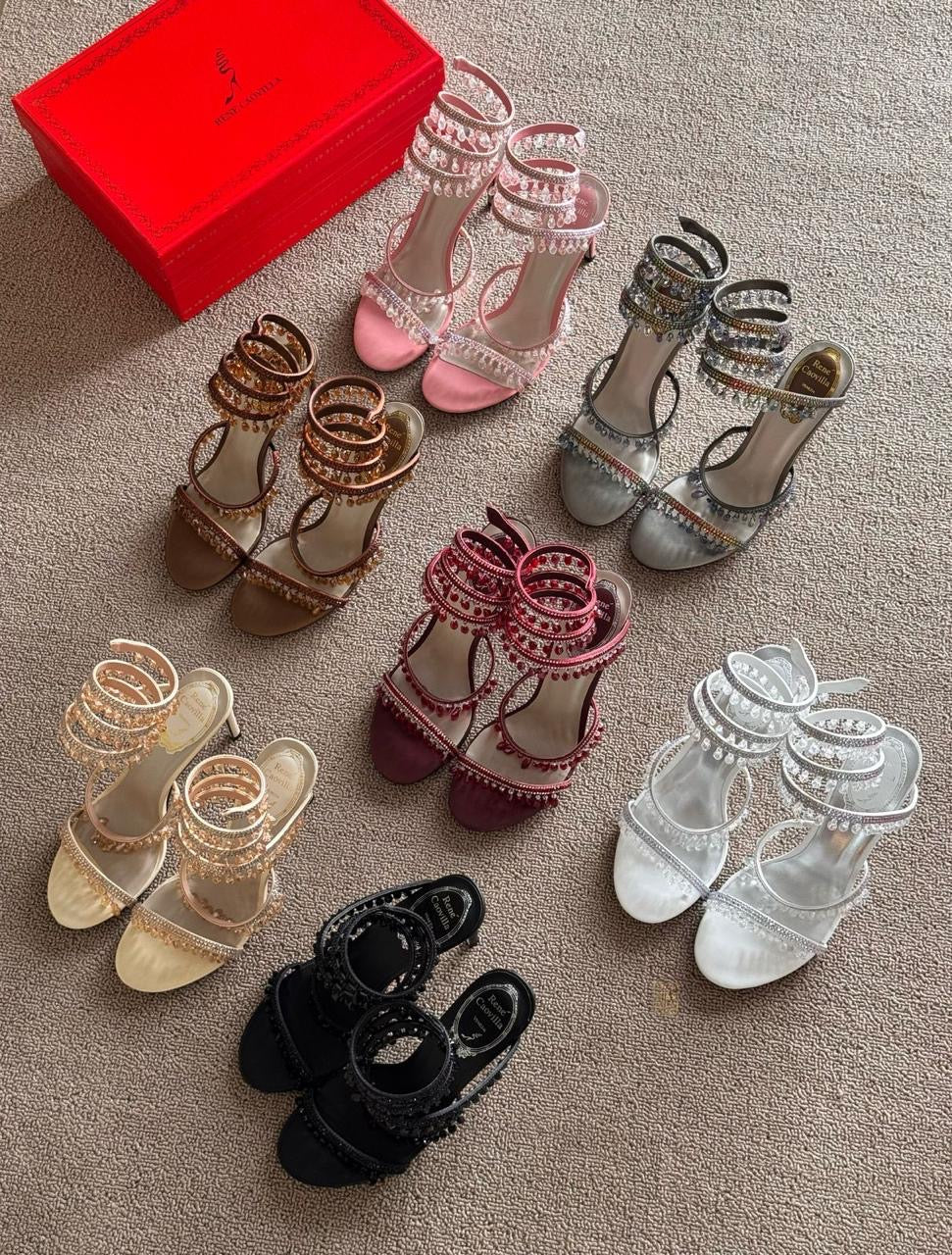 Rene caovilla sandas heels