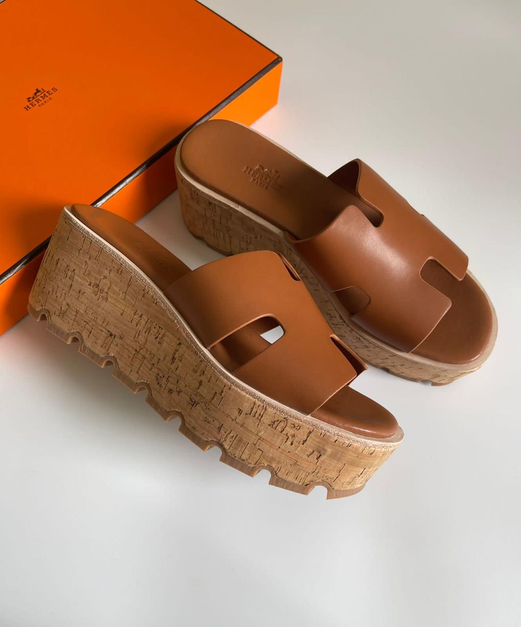 Hermes slippers- wedges