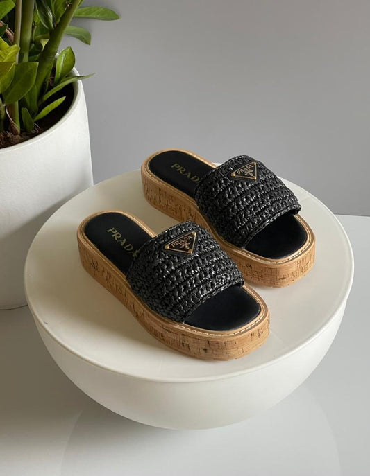 Prada slippers- wedges