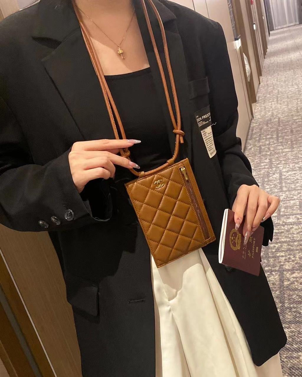 Chanel wallet passport holder