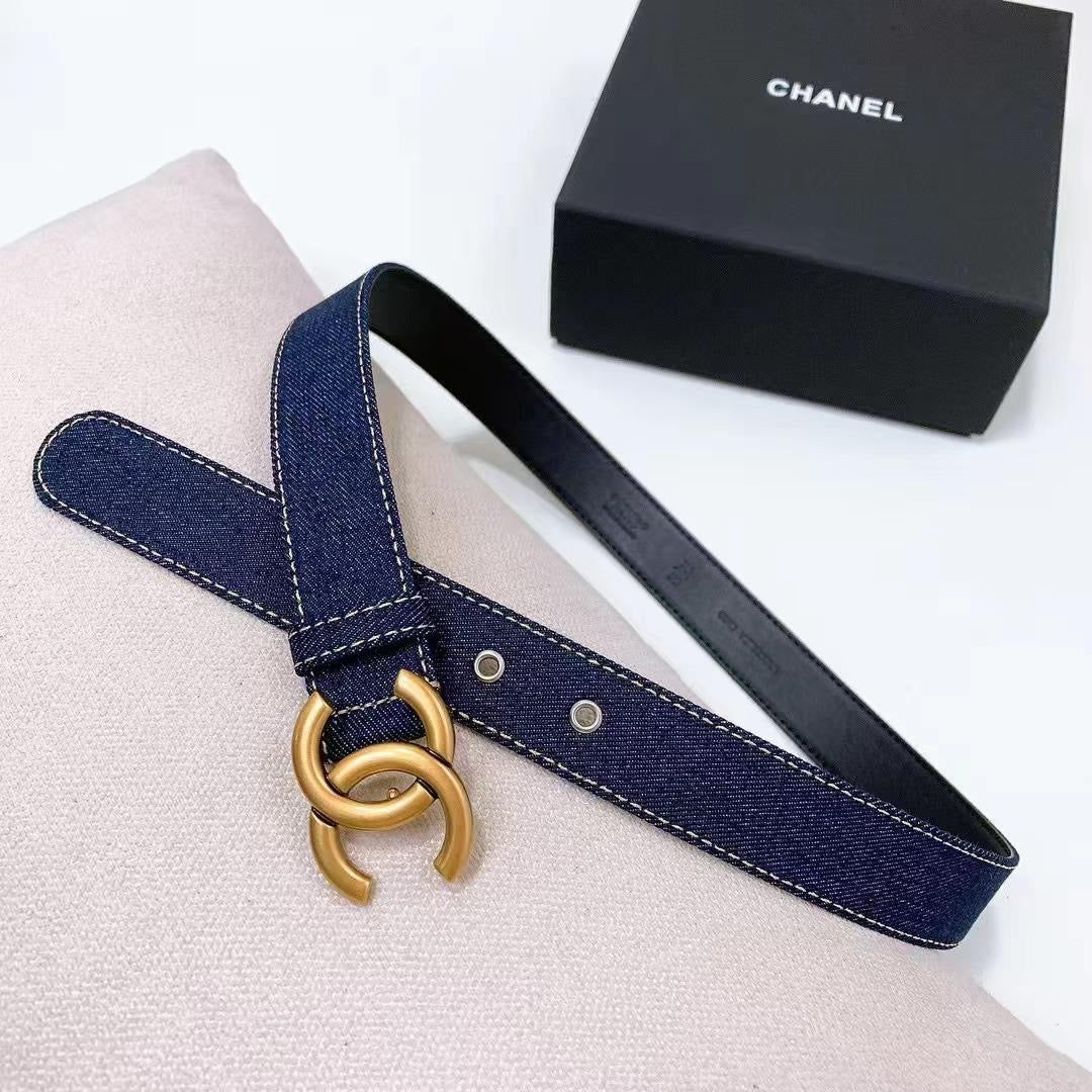 Chanel belt - blue