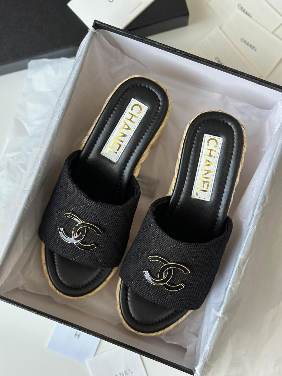 Chanel slippers - wedges
