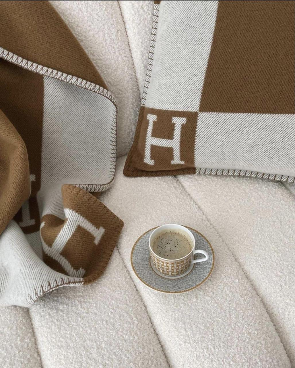 Hermes blanket & pillow cover