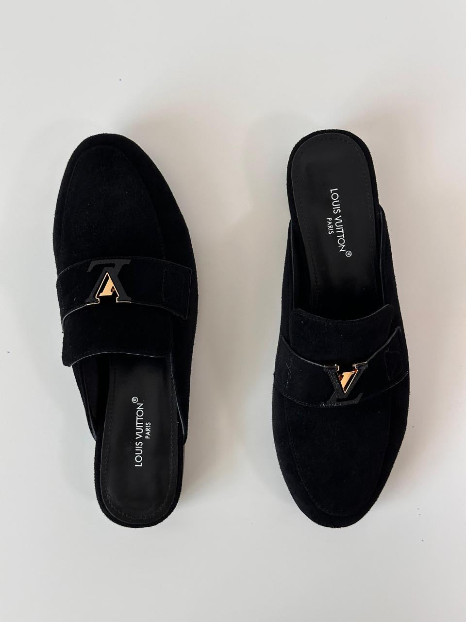 Lv mules suede