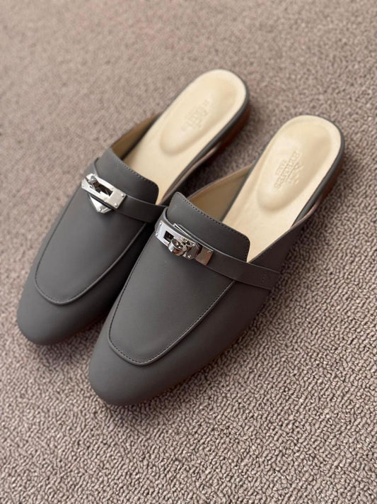 Hermes mule - grey