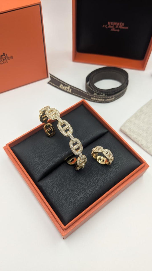 Hermes jewelry set - bangle & ring