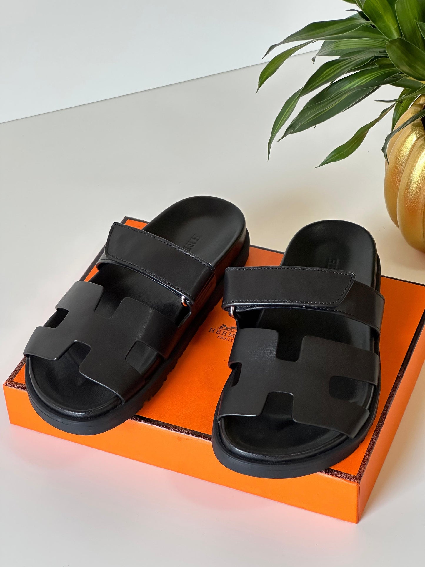 Hermes slippers chypre