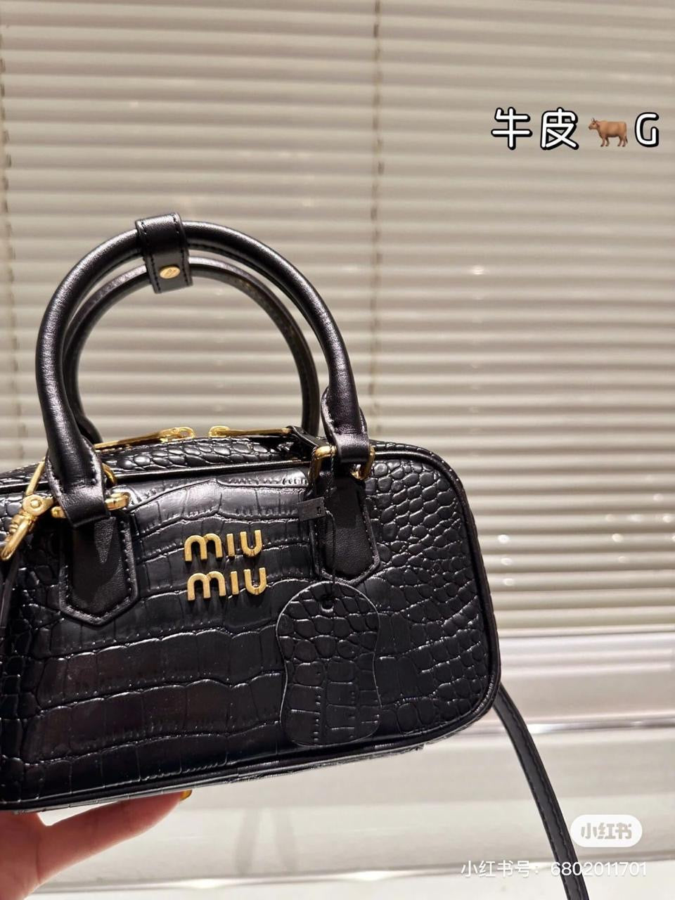 Miu miu bag crocodile leather