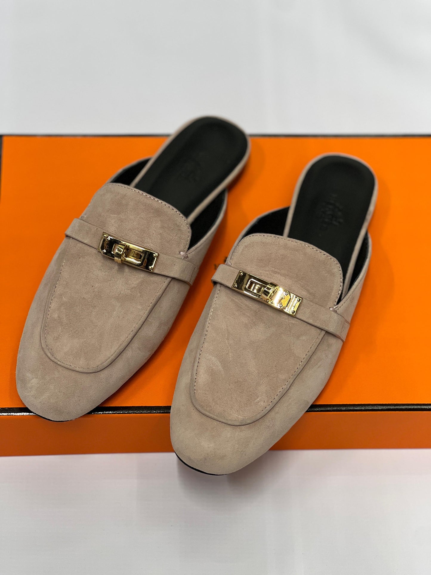 Hermes mules - suede