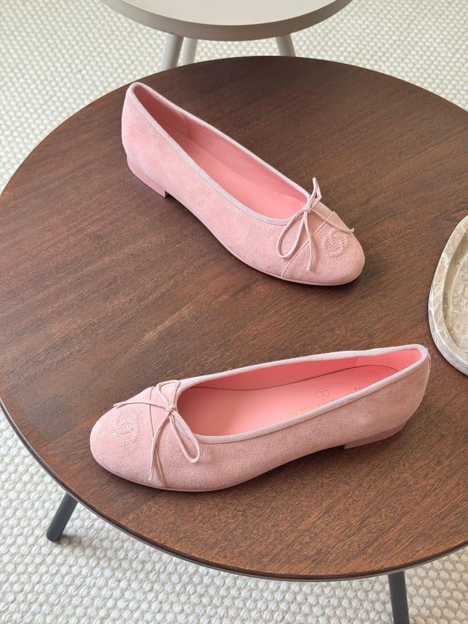 Chanel ballerina suede