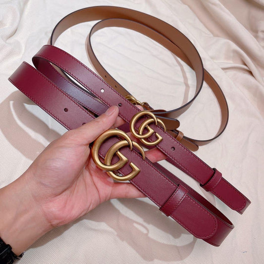Gucci belt maroon