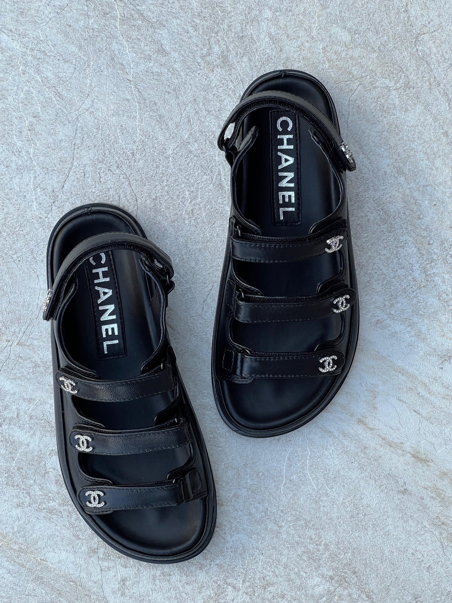 Chanel sandals.