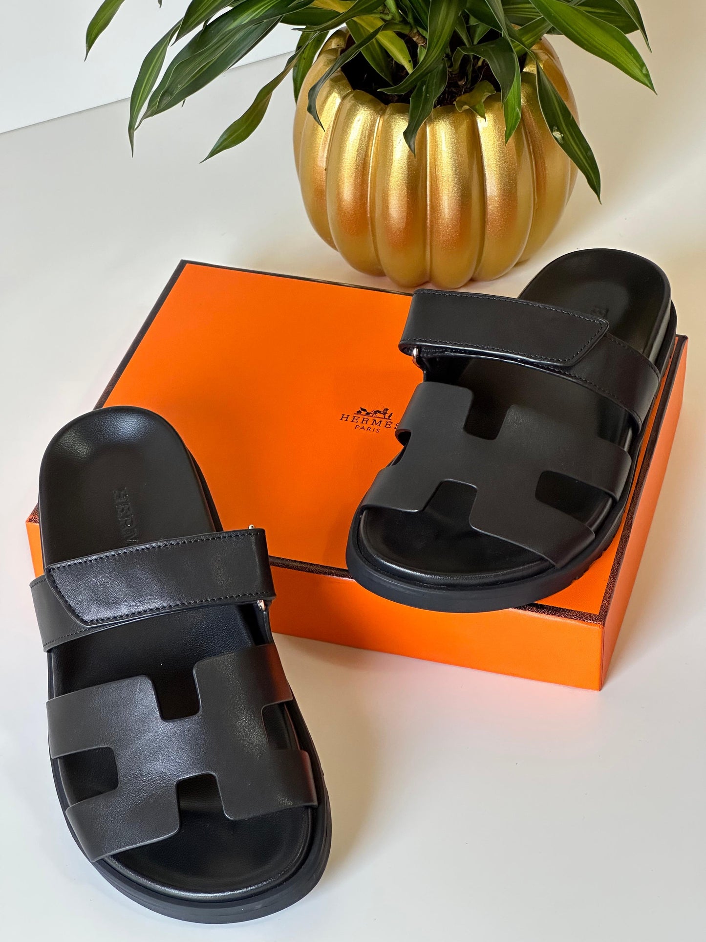 Hermes slippers chypre