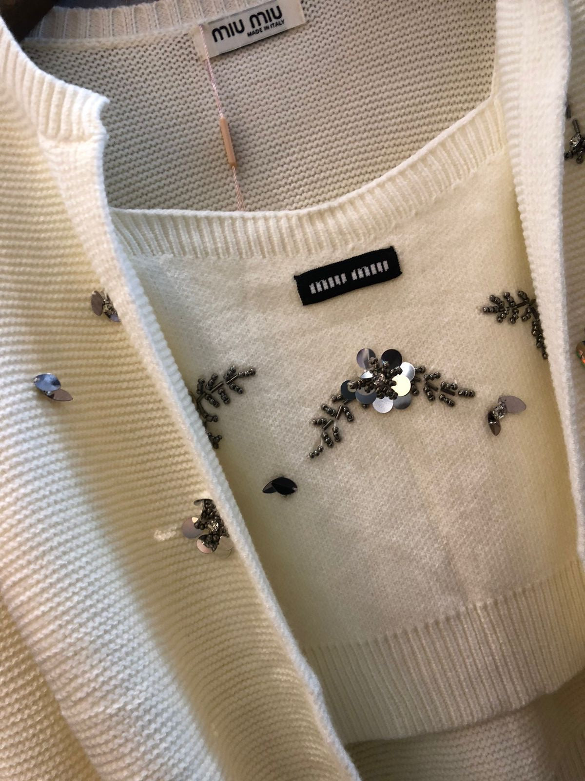 Miu miu cardigan and top