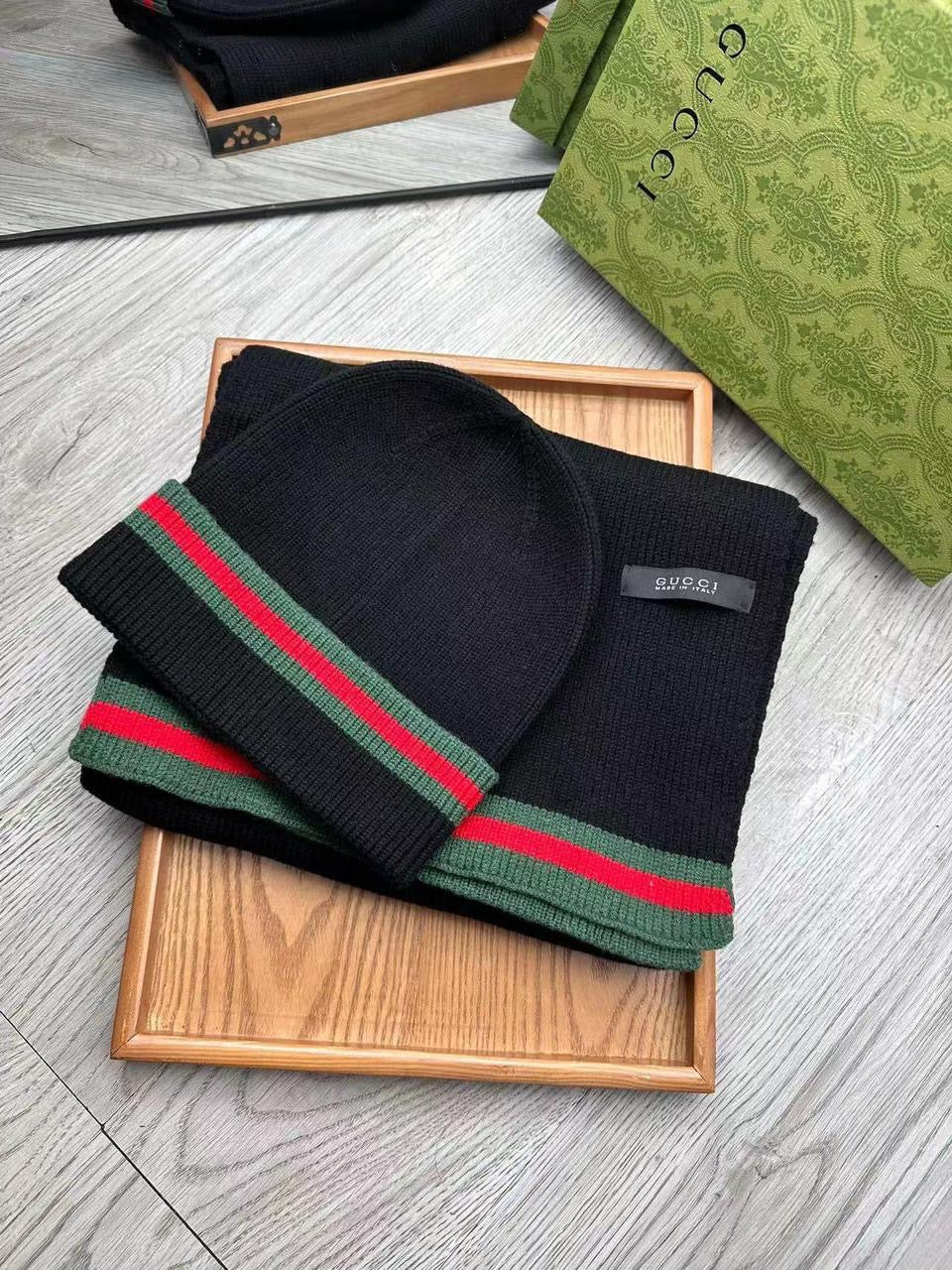 Gucci scarf and hat collection