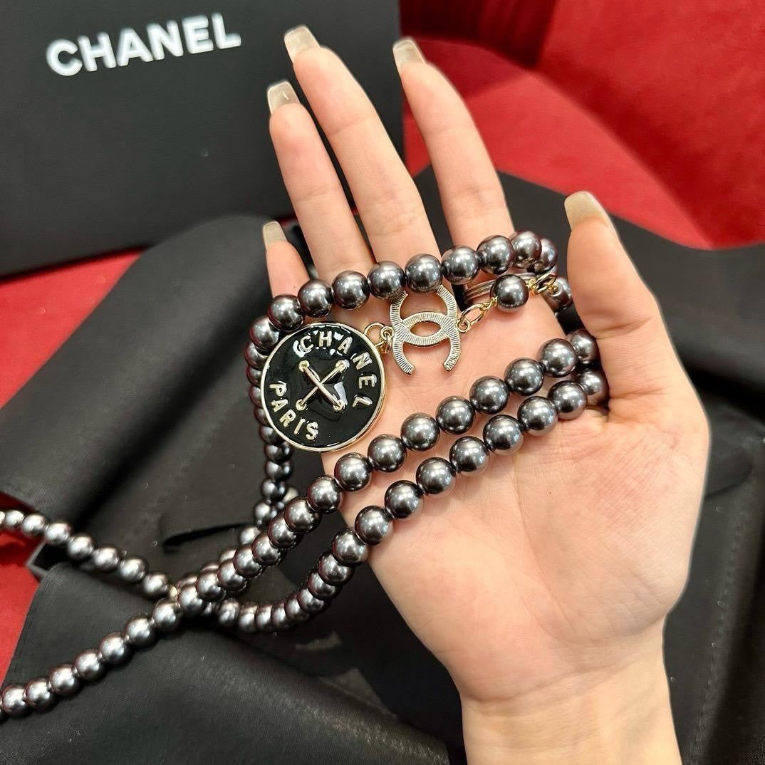 Chanel belt - pearl chain belt