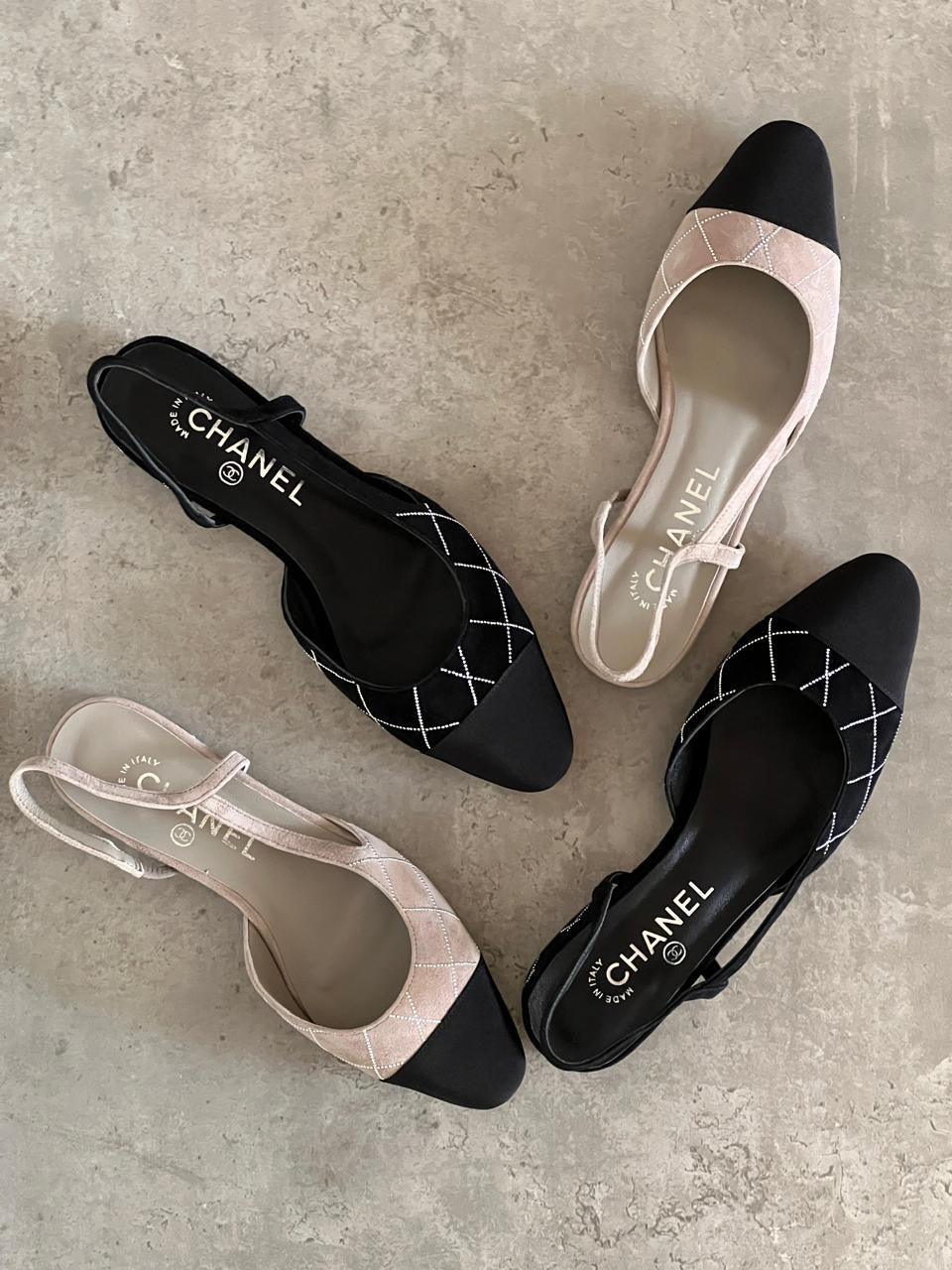 Chanel heels - low heels flat