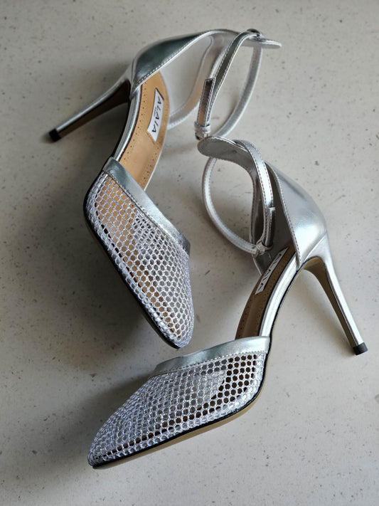 Alaia heels silver