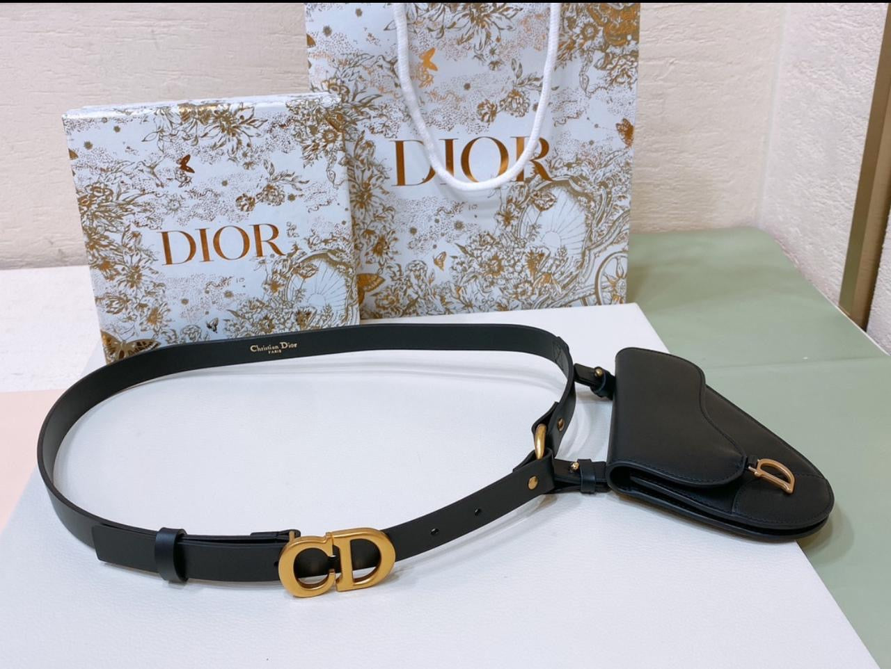 Dior belt with bag
