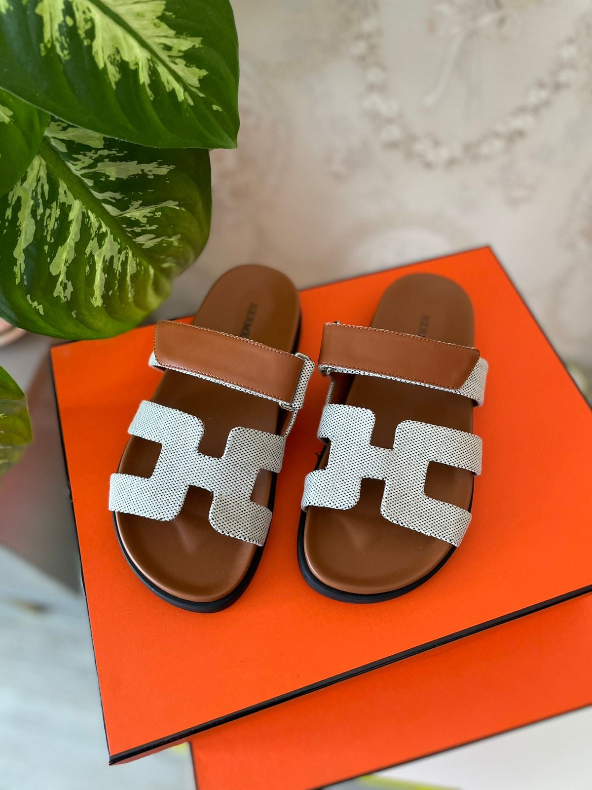 Hermes slippers chypre