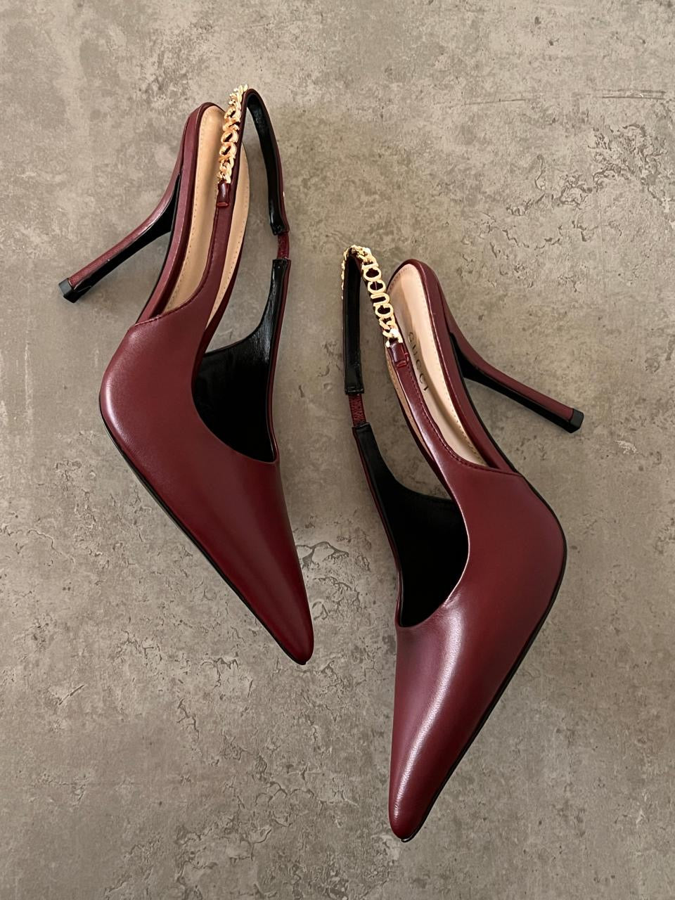 Gucci heels maroon