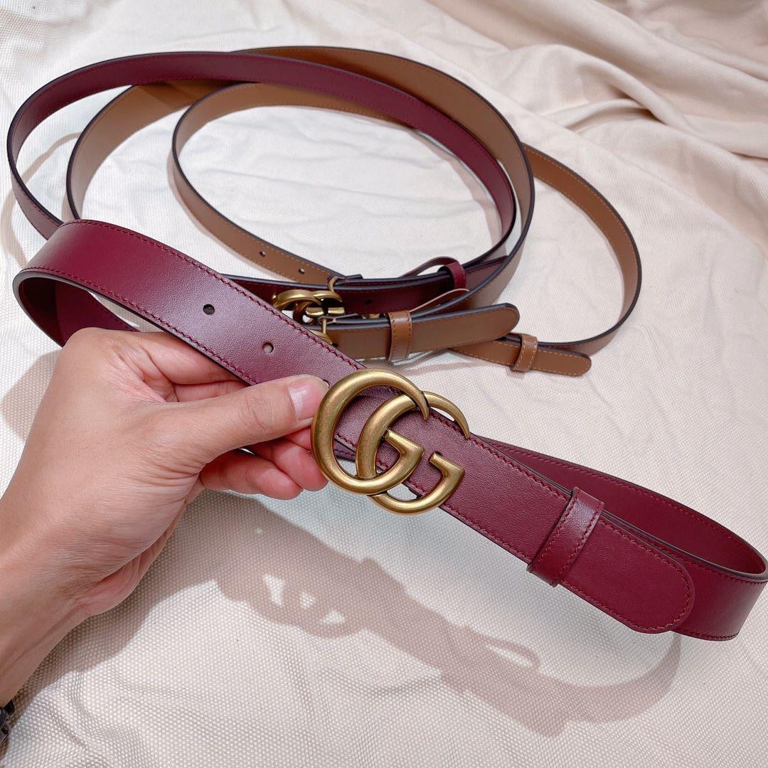 Gucci belt maroon