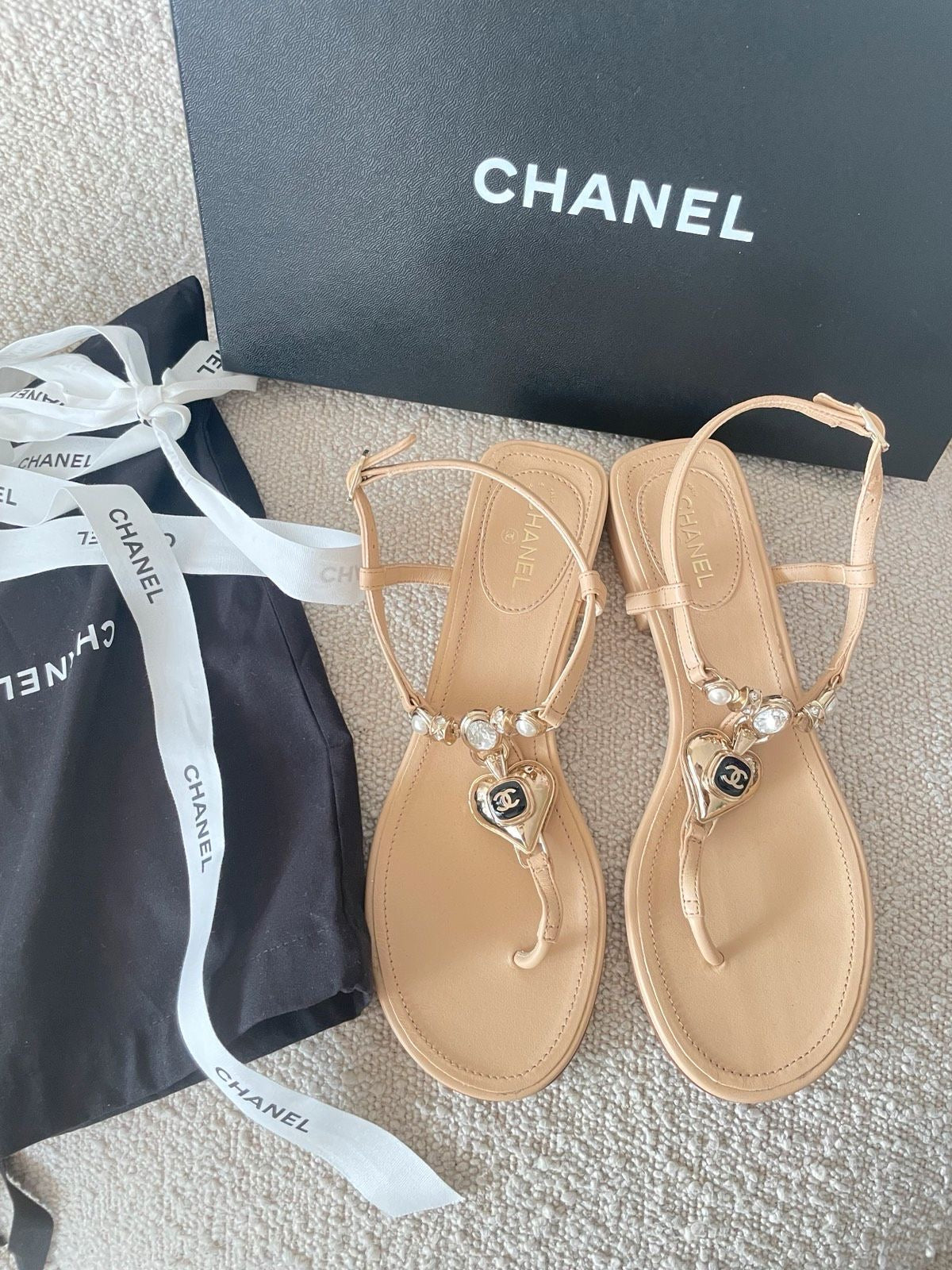 Chanel sandals.