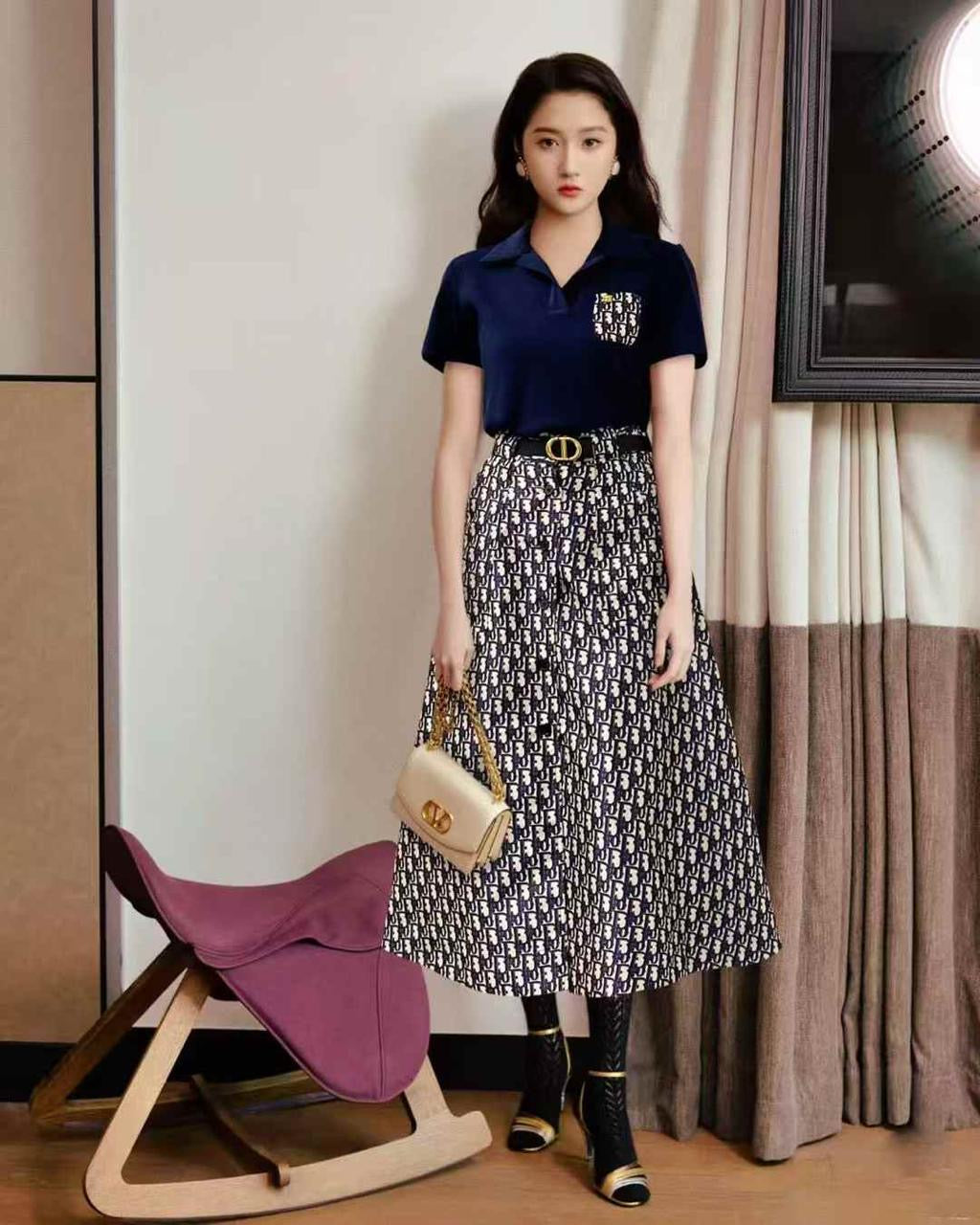 Dior clothes set / skirt & Tshirt