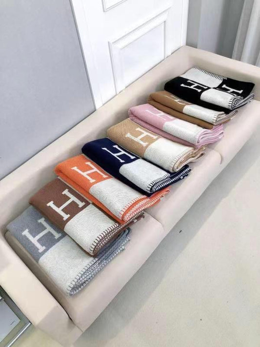 Hermes blanket & pillow cover