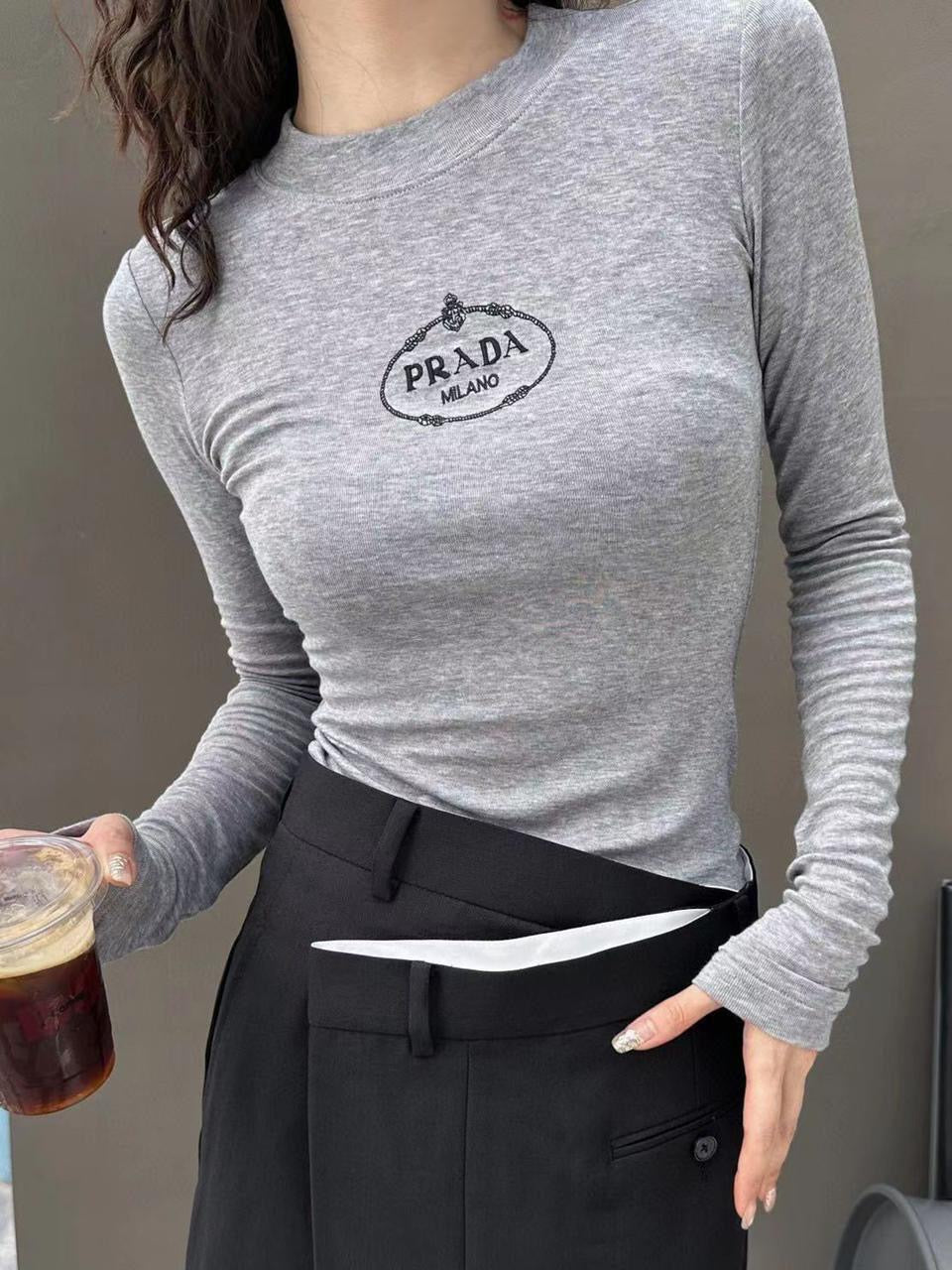 Prada tshirt long sleeve