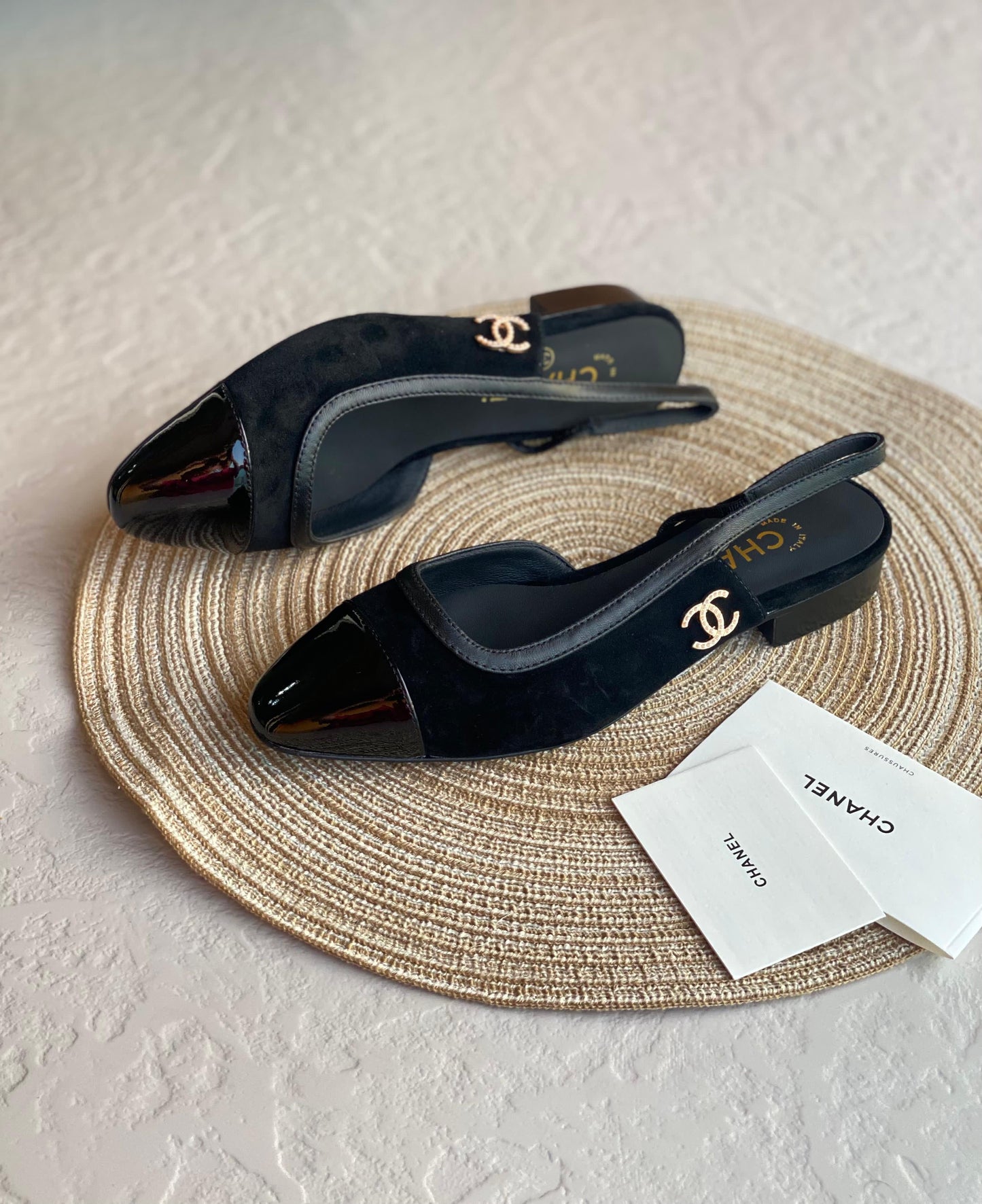 Chanel heels - low heels - flat
