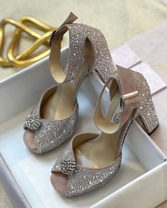 Jimmy choo heels with stones