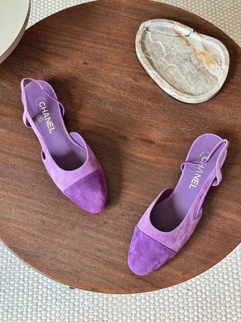 Chanel heels purple