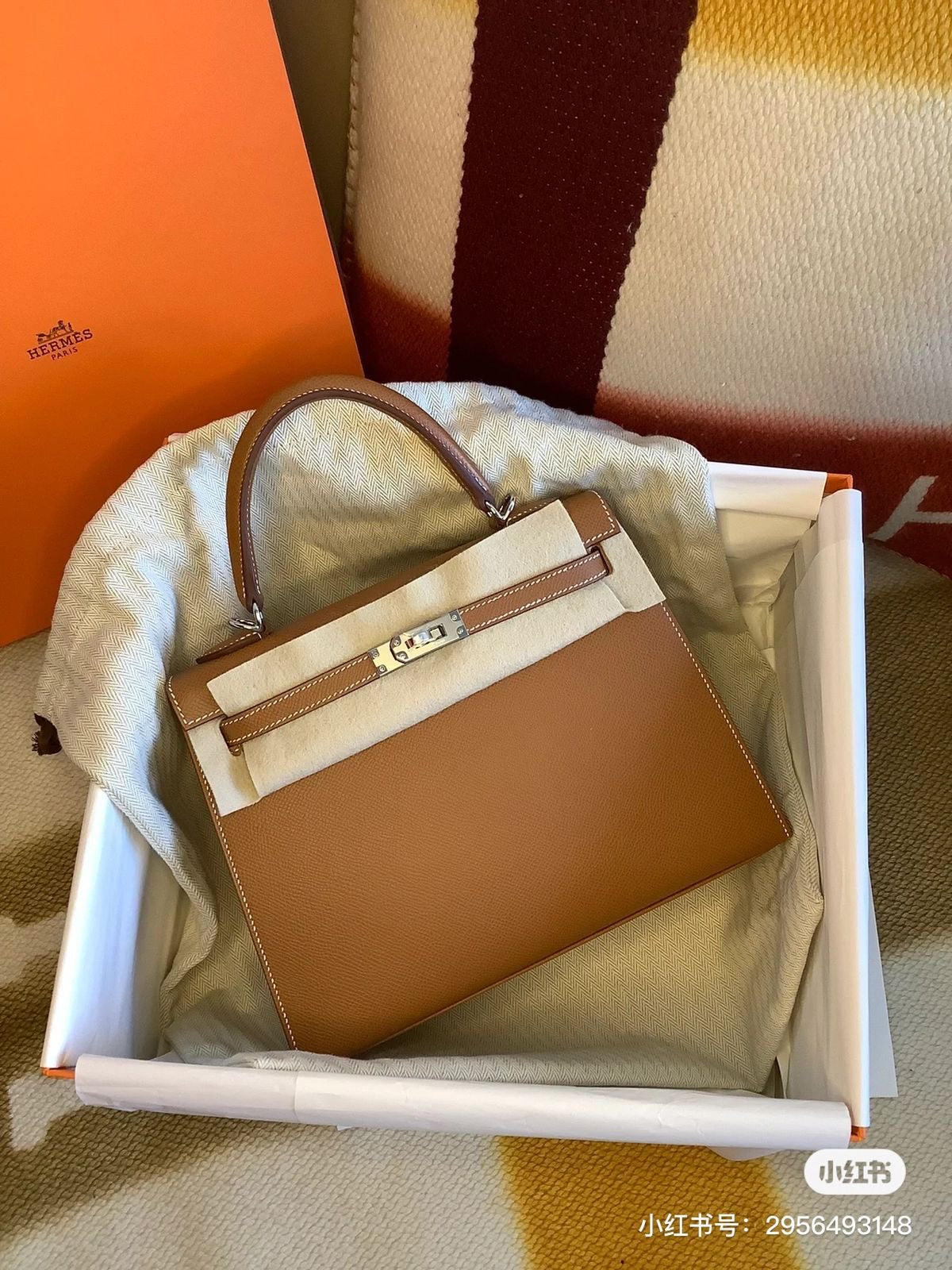 Hermes bag kelly 25 cm - sliver hardware