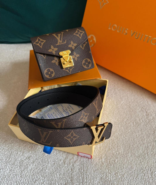 Lv belt with wallet