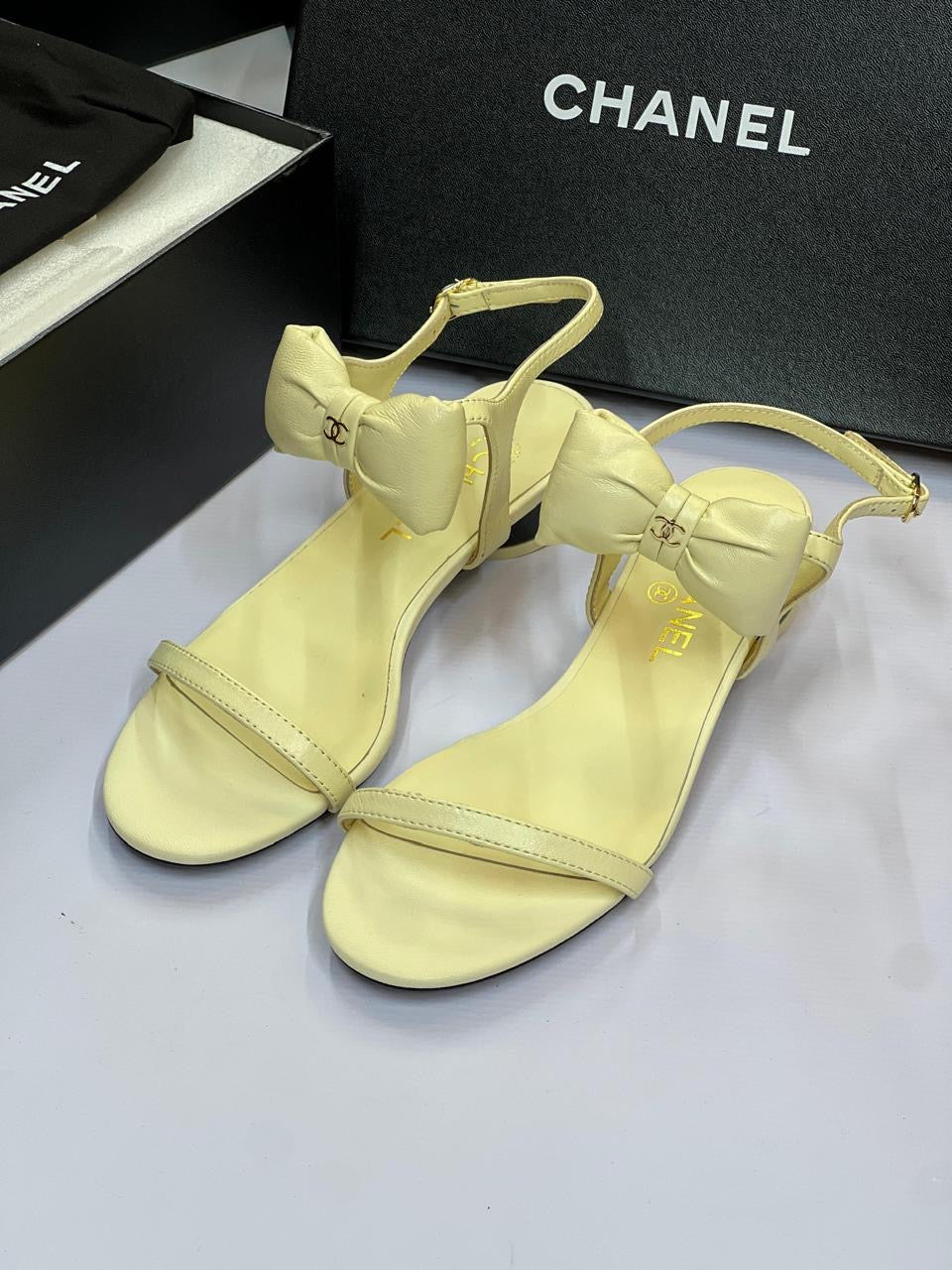 Chanel sandals.