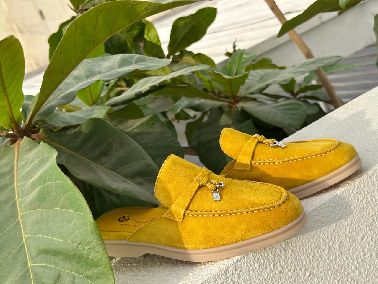 Loro piana mules & loro piana loafer - yellow