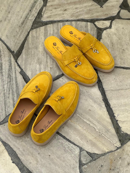 Loro piana mules & loro piana loafer - yellow