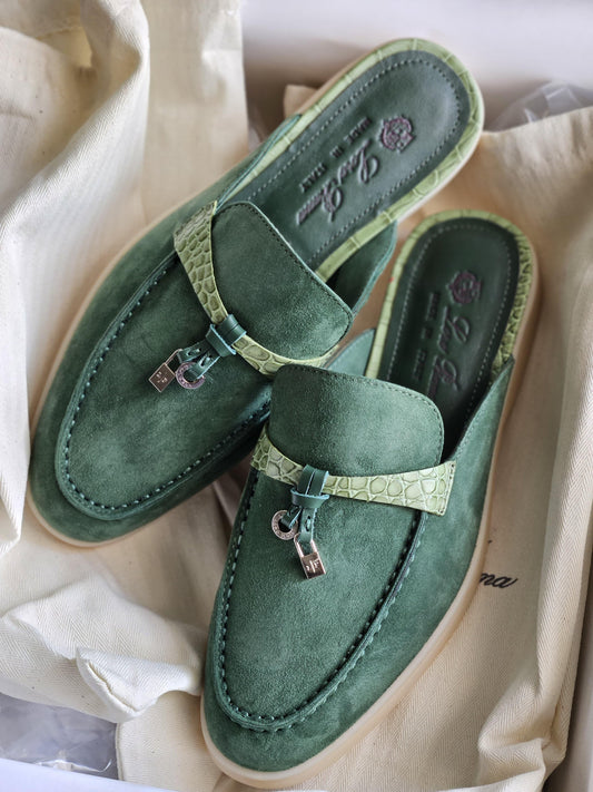 Loro piana mules - crocodile